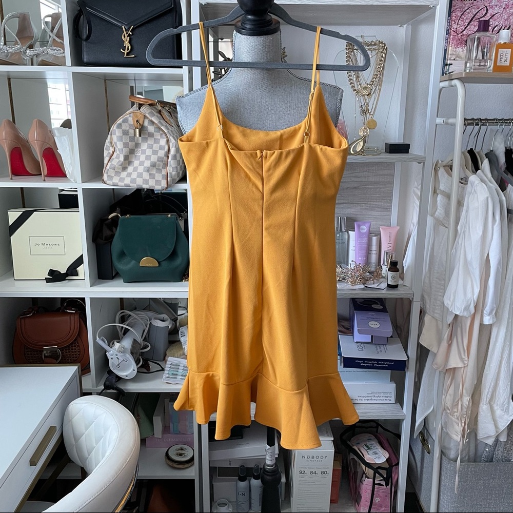 Mura boutique orange bodycon dress - Picture 6 of 8